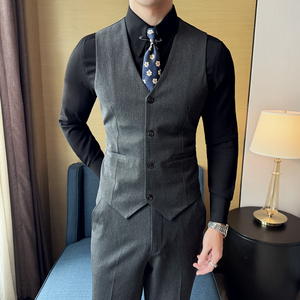 2024春季男士马甲套工作服职业装少爷马夹A311-MJT6888-P110图片
