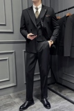 绵羊毛西服套装男士休闲外套修身西装三件套结婚礼服SJT9998-P310，男装西服套装，电商A311