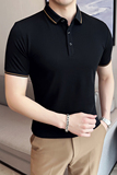 2025夏季刺绣polo衫商务休闲体恤时尚潮流上衣男A311-CPL2301-P45，男装T恤，电商A311