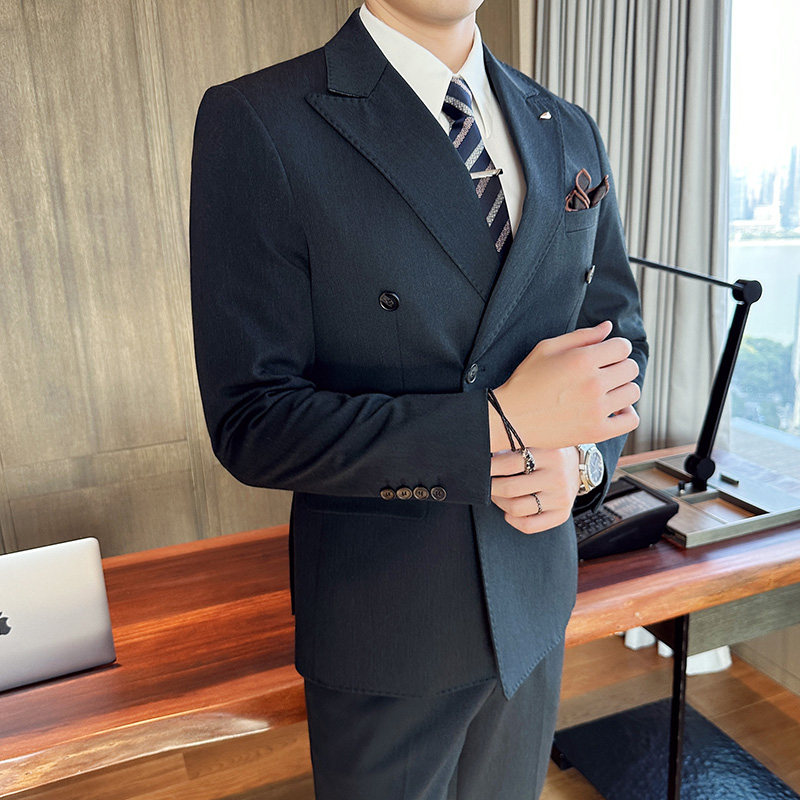 2025秋季新西装套装修身休闲商务大码工西服男士礼服SJT9982-P285,男装西服套装,电商A311