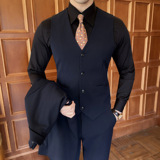2024春季男士马甲套工作服职业装少爷男式马夹A311-MJT6888-P110，男装背心/马甲，电商A311