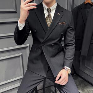 木框景 2025春季西服套装男三件套英伦商务西装A311-SJT9997-P285图片