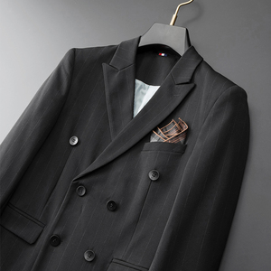 2025秋季西装便西修身休闲商务大码工西服男士礼服 DX6833-P140图片