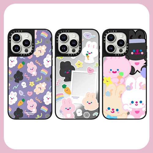 C家Rico可爱甜心兔兔贴纸适用iphone17/15promax手机壳苹果14pro保护套16/13透明全包防摔12卡通17PRO日韩新