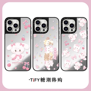 C家mikko樱桃cammy粉色猫咪适用iphone16pro手机壳15promax苹果14/17镜面磁吸13日韩12可爱17PRO卡通plus女