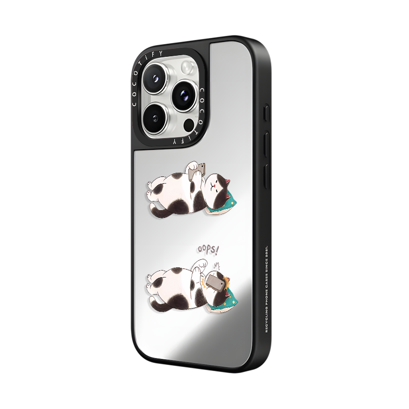 C家适用iPhone苹果16promax手机壳16/15pro/16plus创意14网红17PRO防摔13软胶16pro全包15潮男女潮躺着猫咪