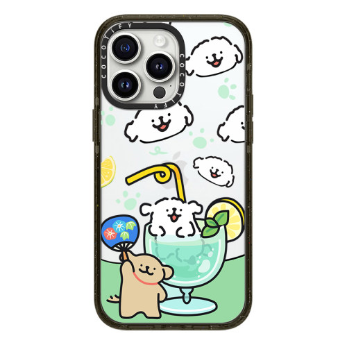 C家适用iPhone苹果16promax手机壳15pro/15/17PRO潮男女16plus潮流12网红16pro防摔16潮牌夏日线条小狗贴纸13