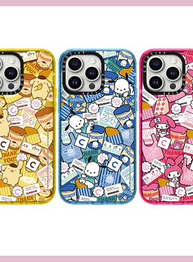 C家凯蒂猫库洛米贴纸适用苹果15promax17PROMAX手机壳iphone14pro保护套13/16女款卡通11新款12可爱plus