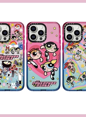 C家The Powerpuff Girls飞天小女警适用苹果15promax手机壳iphone14pro/17PRO 保护套13pro透明16软12新17女