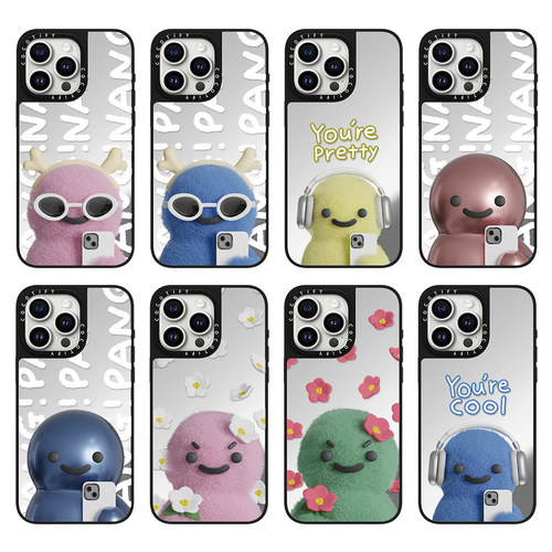 可爱小恐龙PETTY DUST卡通适用iphone17/15手机壳16pro苹果13promax保护套12镜面MagSafe磁吸18PRO趣味14plus