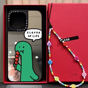 C家磁吸MagSafe香港限定JOGUMAN绿色恐龙适用iphone16pro手机壳15promax苹果14plus镜面保护套13/17卡通17PRO