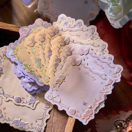 三享装立体浮雕凸版烫金便签素材