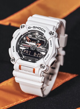 casio卡西欧隐藏海岸gshock工业风电子运动手表男女GA-900AS-7A/1