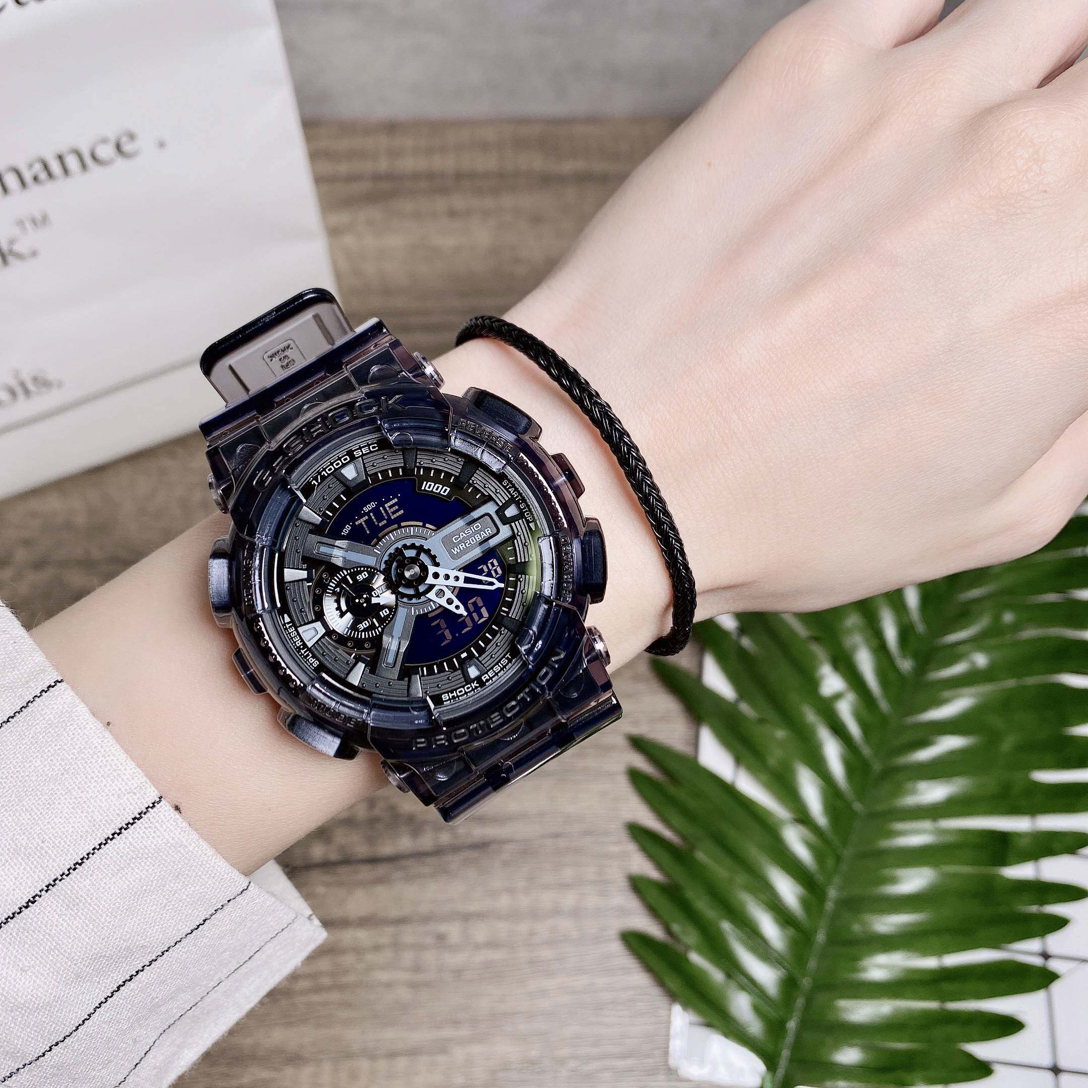 卡西欧g-shock系列学生运动电子手表男女黑武士ga-110gb-1a 1b ls