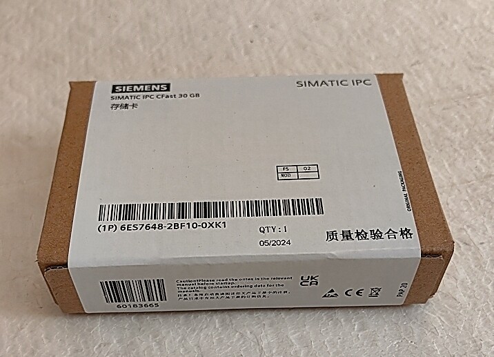 西门子系统卡存储卡CF卡6ES7648-2BF10-0XK1 30GB存储卡全新原装