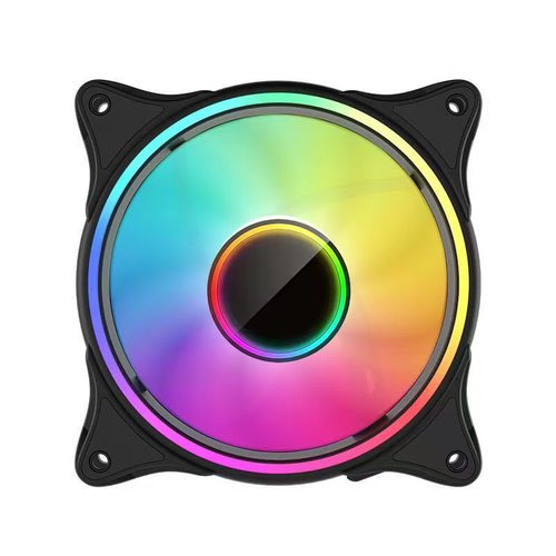 ARGB机箱风扇RGB5v3针神光同步AURA PWM温控12CM静音水冷散热灯条