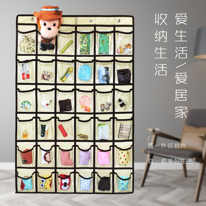 36格首饰品儿童晨检衣橱收纳挂袋