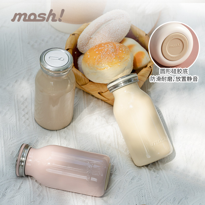 日本mosh保温杯女高颜值学生可爱牛奶杯小巧清新便携随手保温水杯