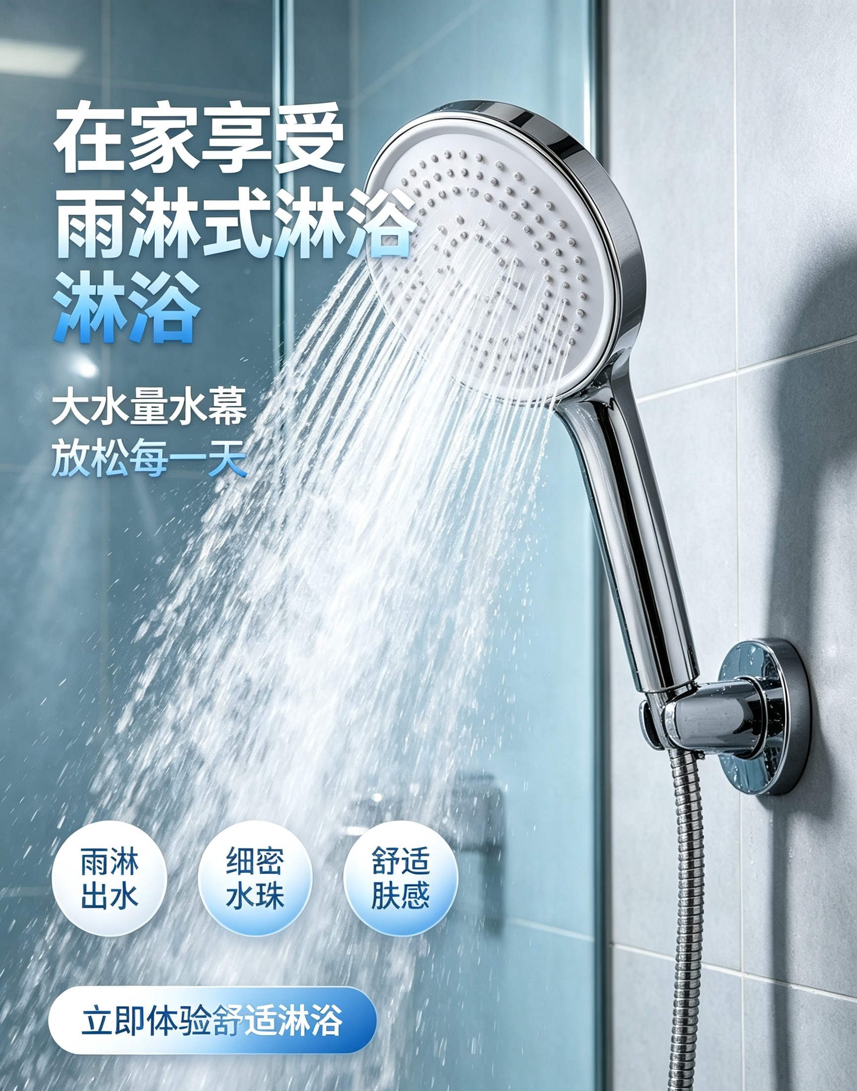 淋雨花洒喷头浴室家用卫生间冲凉花洒/淋蓬头