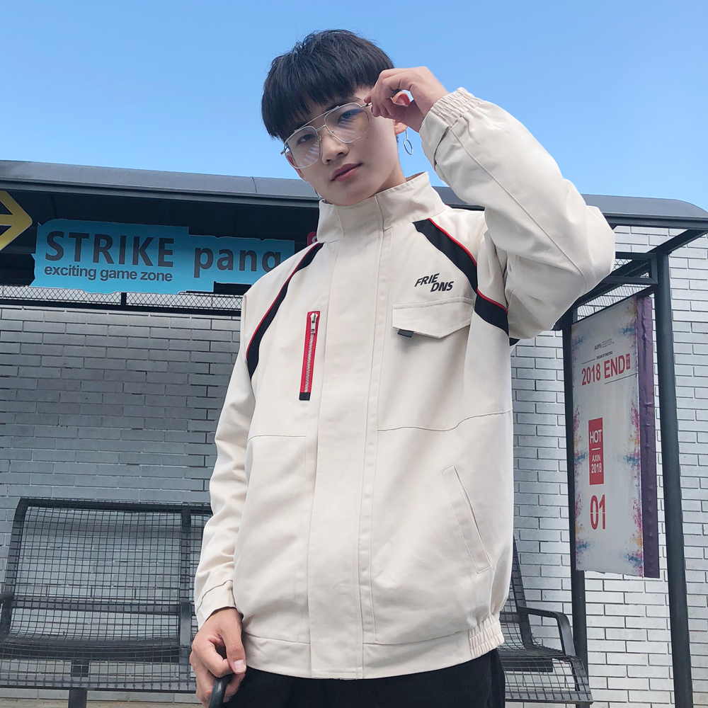 ¸Û·çÇï¼¾×Öĸӡ»¨Á¢Áì¼Ð¿ËÉÀÁÖÍäÍäLES˧Tº«°æ¿íËÉѧÉúÄÐÊ¿ÍâÌ׳±
