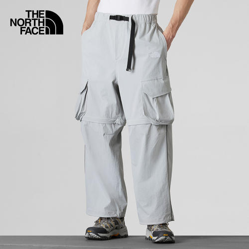 北面户外可拆卸防泼水休闲长裤男