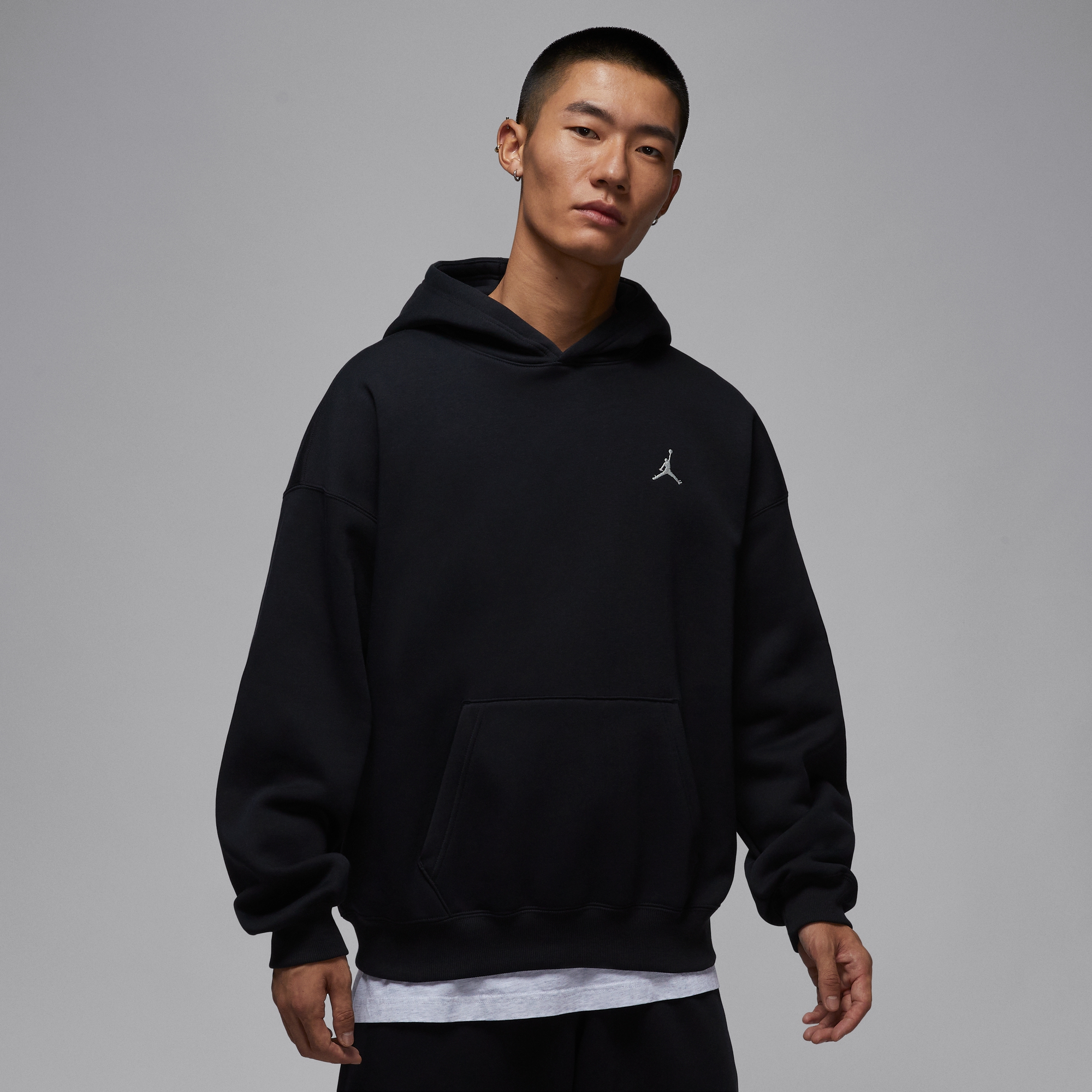 乔丹JORDAN冬季加绒保暖连帽卫衣