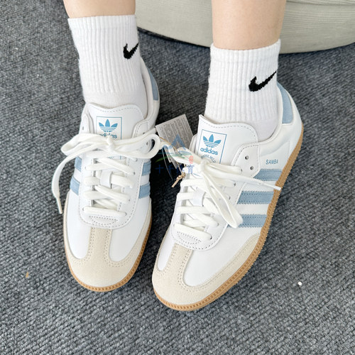 Adidas三叶草女鞋SAMBAOG休闲鞋