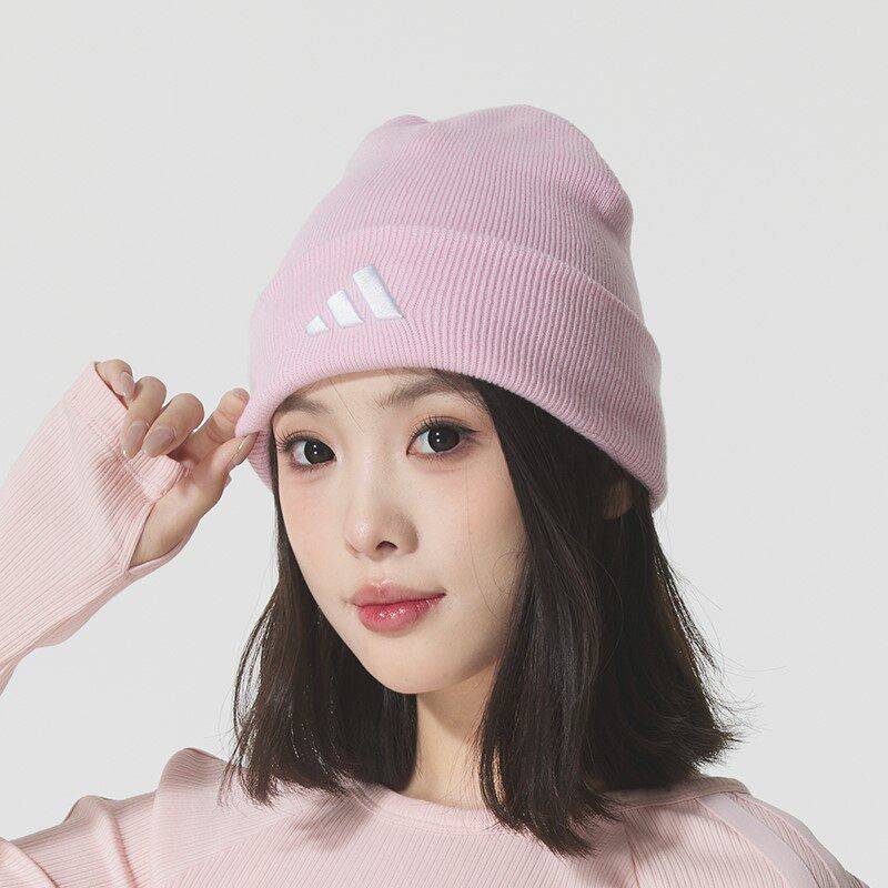 25新款Adidas阿迪达斯男女户外运动帽时尚保暖针织毛线帽KA2358