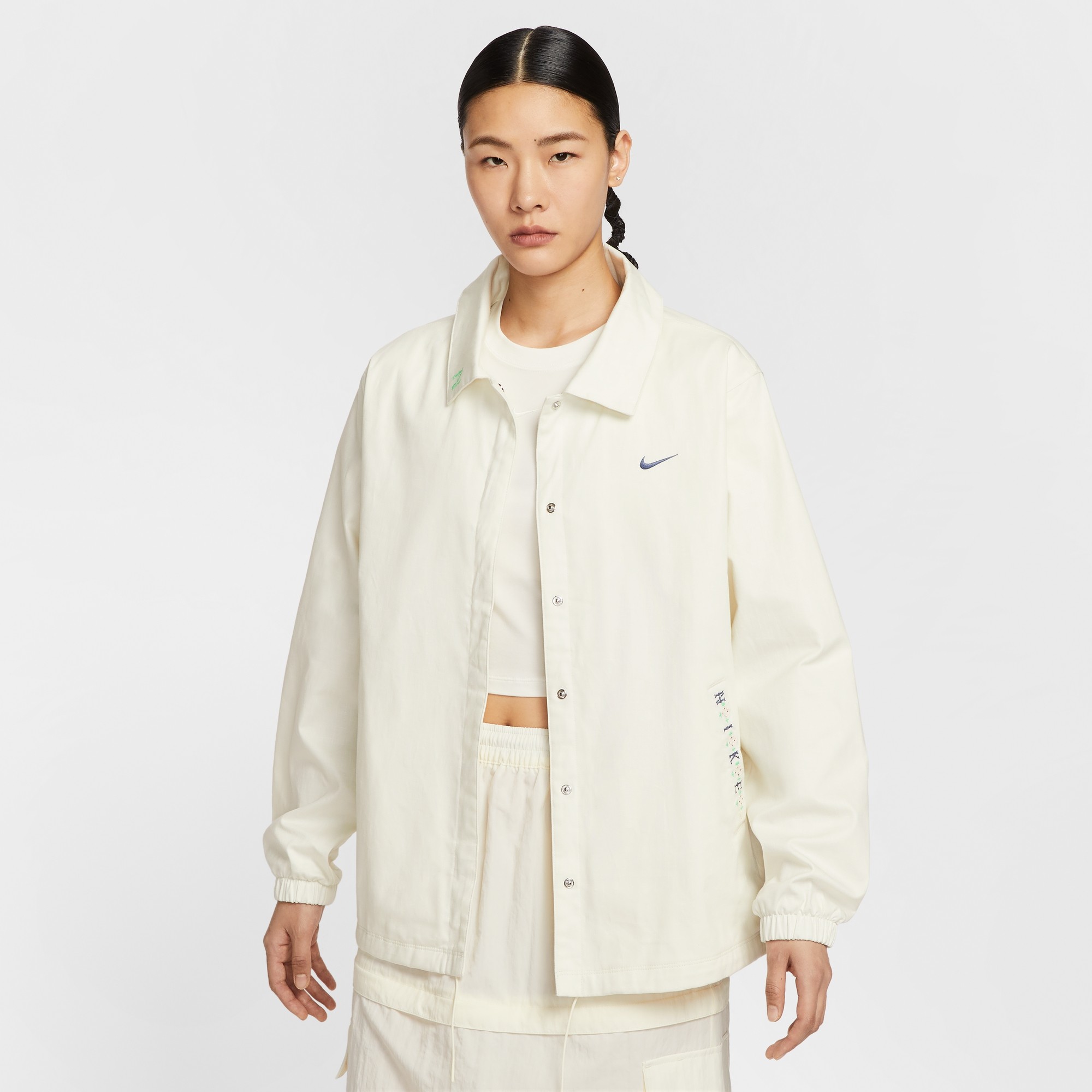 耐克女子超宽松教练夹克梭织外套