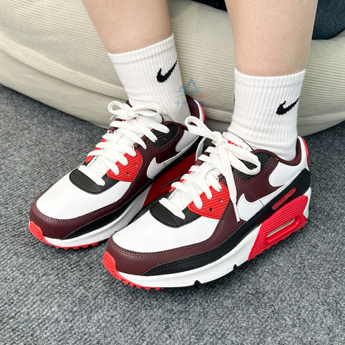 耐克女鞋AIRMAX90大童跑步鞋