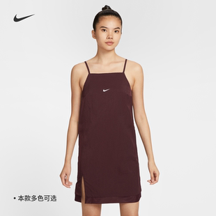 25秋季新款NIKE耐克女子梭织吊带连衣裙开衩运动易穿脱长裙IH3909