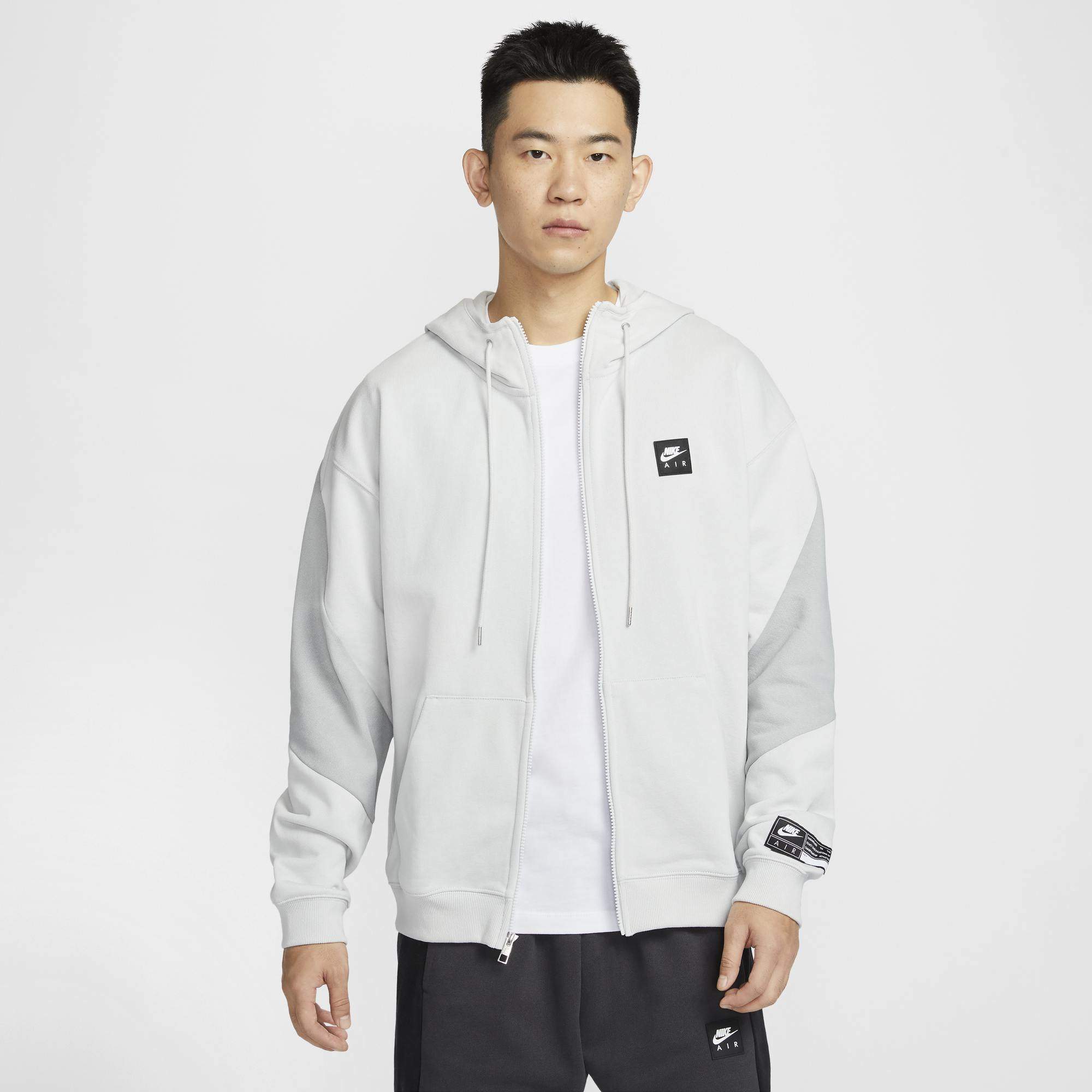 Nike耐克男子薄绒连帽衫25春季新款卫衣宽松复古拼接叠搭HJ0637,运动服/休闲服装,运动茄克/外套,淘宝优惠券,粉丝福利购,淘宝优惠卷