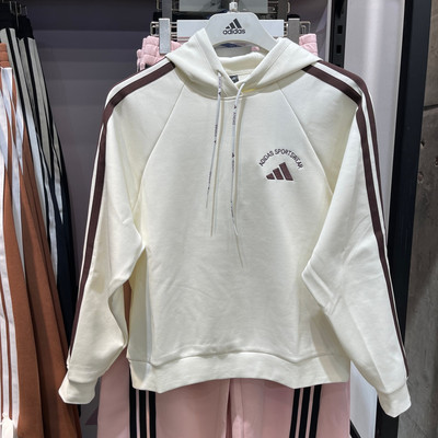 阿迪达斯女轻运动连帽卫衣套头衫