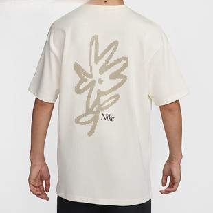 Nike耐克25春夏新款男子运动T恤宽松印花休闲刺绣柔软短袖HJ0615