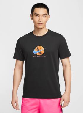 NIKE耐克DRI-FIT男速干篮球运动T恤25夏季新款针织休闲短袖HJ3465