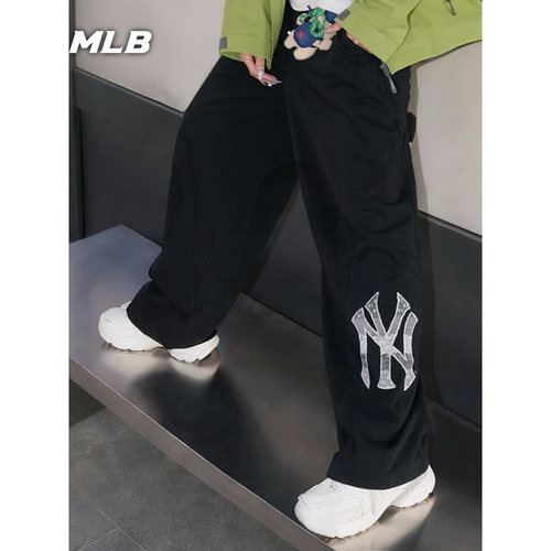 MLB老花大标宽松休闲运动裤长裤
