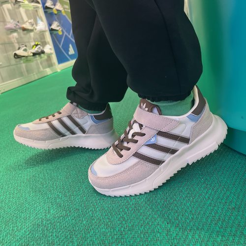 阿迪达斯三叶草小童魔术贴运动鞋