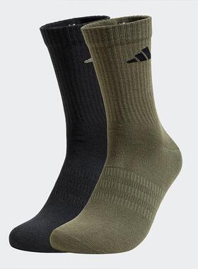 25新款Adidas阿迪达斯袜子男女针织透气运动袜两双JX5054/JX5055