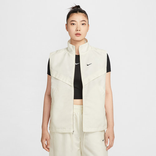 耐克运动刺绣小勾透气立领单马甲