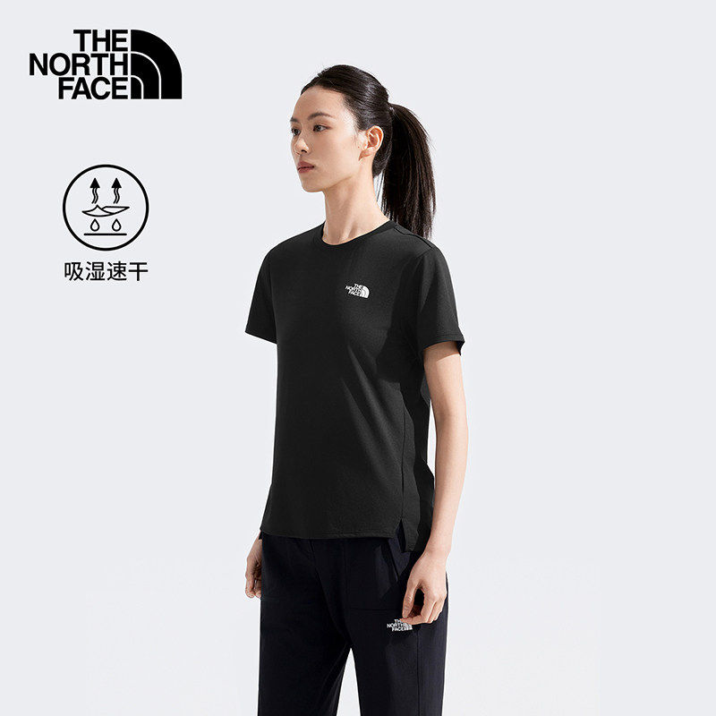 TheNorthFace北面女士春夏新款户外运动轻薄透气速干短袖T恤8DFJ