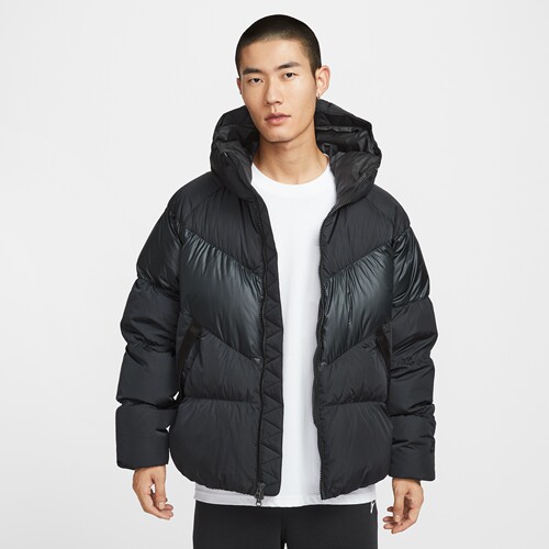 NIKE耐克男子保暖梭织连帽羽绒服