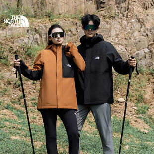 TheNorthFace北面户外男子25秋冬羽绒马甲三合一防水冲锋衣8DWX