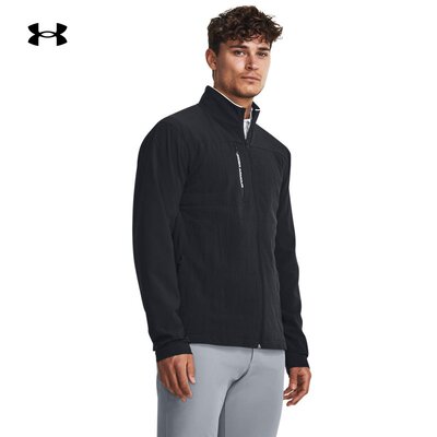 安德玛男高尔夫运动休闲夹克外套