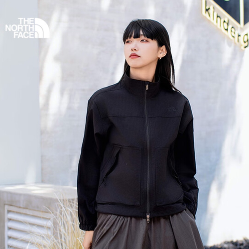 北面女士户外防泼水防晒立领夹克