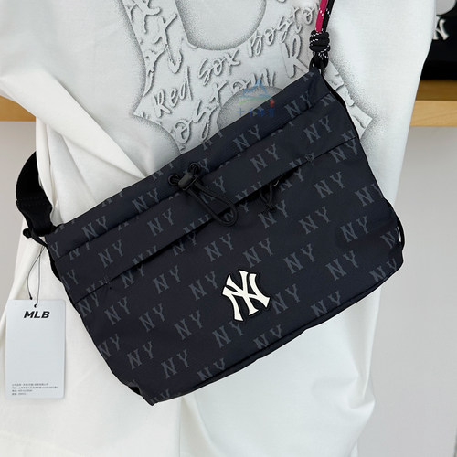 MLB斜挎包男女NY复古老花单肩包