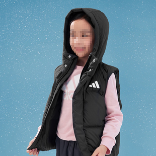 adidas阿迪达斯连帽儿童羽绒马甲KG5501/KG5502/KG5503/KG5504
