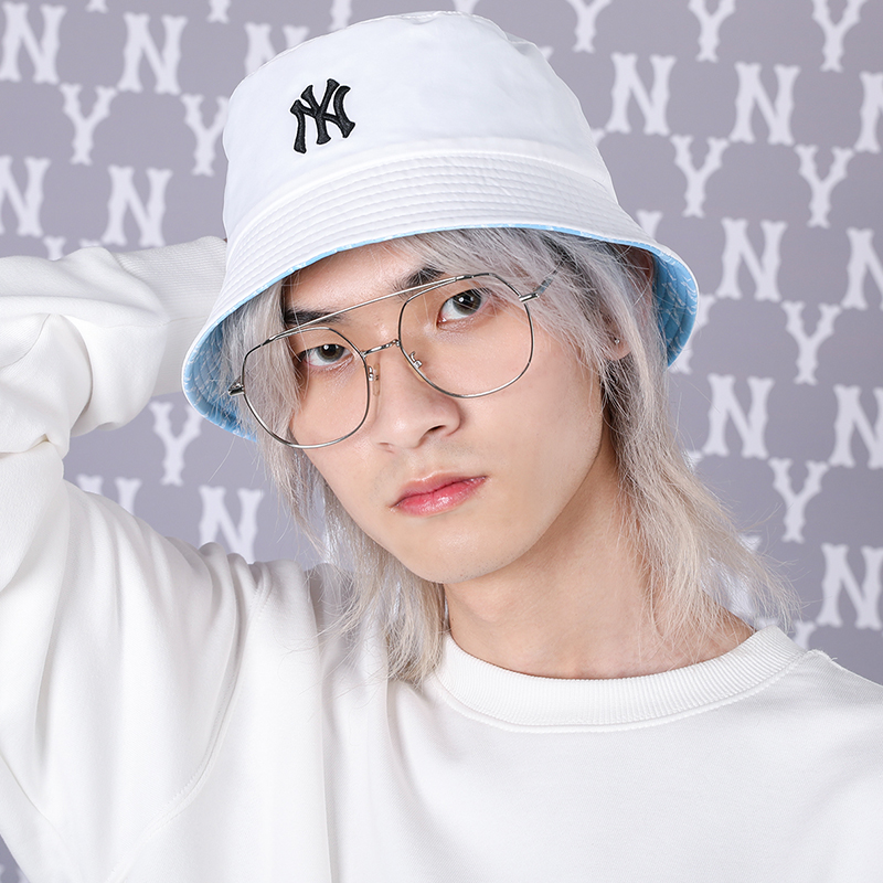 MLB男女双面戴遮阳情侣渔夫帽