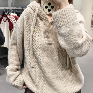 Adidas阿迪达斯三叶草女子针织连帽运动套头衫毛衣KS5967/KS5968