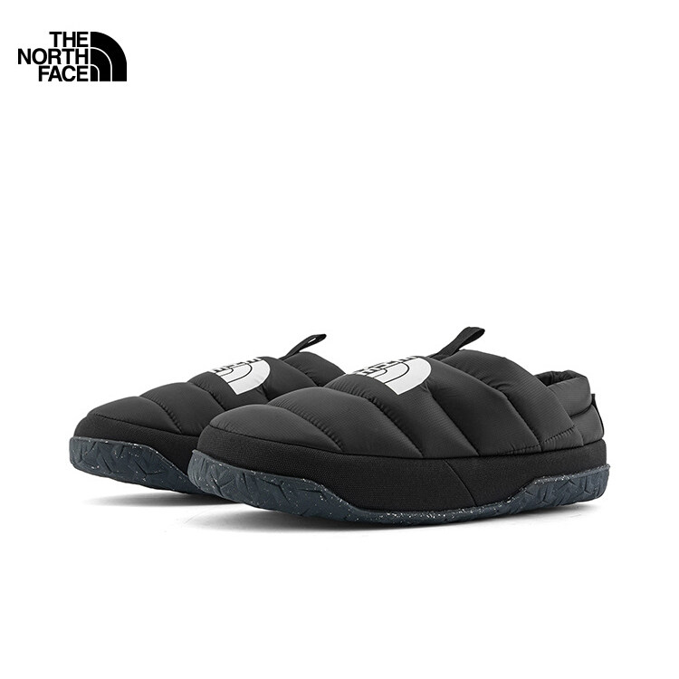 北面户外休闲保暖鹅绒一脚蹬鞋男
