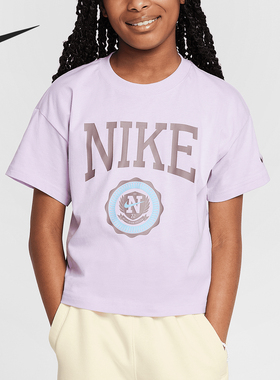 25秋季新款Nike耐克短袖大童时尚潮流百搭舒适运动休闲T恤HM6303